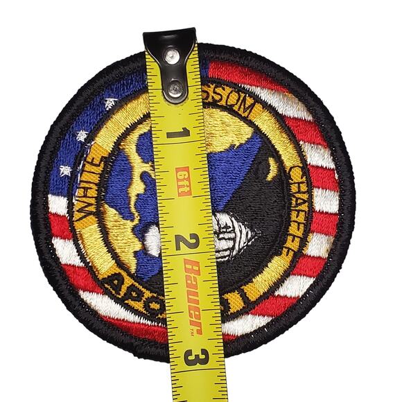 Vtg NASA USA Apollo 1 White Grissom Chaffe Patch - Picture 7 of 7